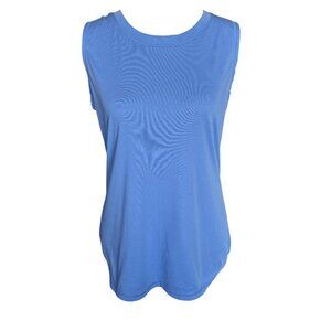 Champion women's activewear tank top light blue sleeveless stretchy size medium